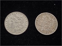 1890 S 1890 O 90% Silver Morgan Dollars.