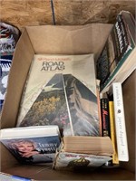 Box of Var Books Atlas Newspaper Clippings
