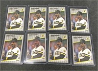 (8) 1989 Fleer Barry Bonds Baseball Cards