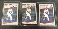 (3) 1989 Fleer Harold Baines Baseball Cards