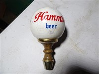 Vintage Hamms Beer Glass Tap Knob