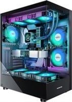 MUSETEX ATX PC Case  Mid Tower  Black