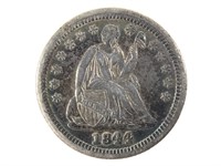 1844 Seated Half Dime