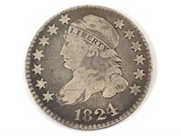 1824/2 Bust Dime