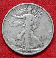 1928 S Walking Liberty Silver Half Dollar