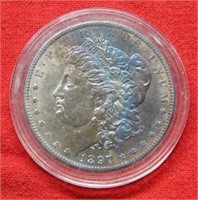 1897 Morgan Silver Dollar - Unique Toning