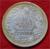 1912 Mexico 50 Centavos