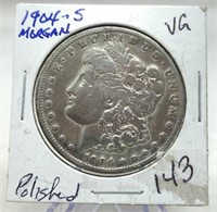 1904-S Silver Dollar VG-Polished