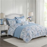 Zayden Floral Comforter & Quilt Set- Full/Queen