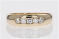 .50 Ct Diamond Channel Set Band Ring 14 Kt