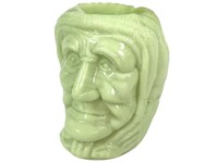 Greentown Nile Green Witch Head Toothpick Holder