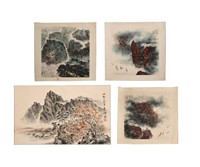 4 Chinese Landscape Paintings