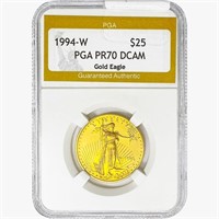 1994-W $25 1/2oz Gold Eagle PGA PR70 DCAM