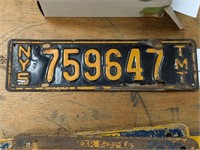 New York Commercial Truck License Plate