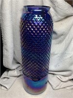 Pretty Tall Diamond Stud Carnival Glass Style