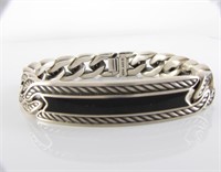 David Yurman Sterling, Black Onyx Gent's Bracelet