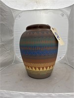 Laura Bahi Terra Cotta Pottery Vase 13"H