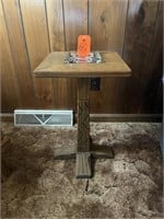 Ranch Oak Ash Tray Stand and Ash Trays