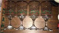 Crystal Christmas Stem glasses & stem ware &