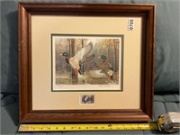 1985-86 Framed & Numbered Duck Stamp 371/ 7200