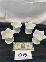 4 Tulip Dessert Cups, Good Quality!