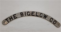 "The Bigelow Co." Cast Iron Advertising Plaque