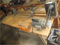 Sears and Roebuck 38" wood lathe w/accessories