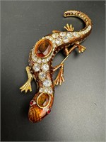 Vintage large Kenneth Jay Lane Salamander brooch