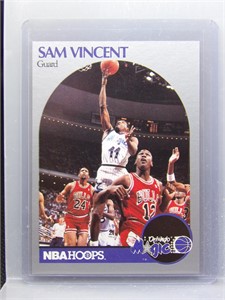 Sam Vincent Michael Jordan #12 1990 Hoops
