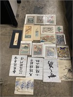 Japanese woodblock prints.