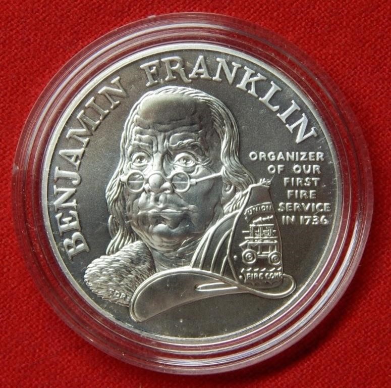 Ben Franklin Firefighters Silver Medal