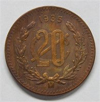 1935 Mexico 20 Centavos