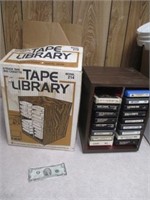 8 Track Tape Library in Box w/ 8 Tracks