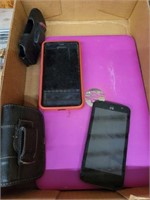 TRAY OF PHONES, TABLETS, MISC UNTESTED