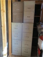 4 Metal File Cabinets