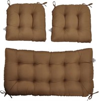 Patio Furniture Cushions Set  Light Coffee.