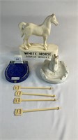 WHITEHORSE SCOTCH WHISKY ADVERTISING CERAMIC HORSE