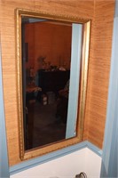 Gold frame wall mirror 21.5" X 38.5"