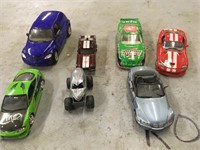 Metal toy car lot