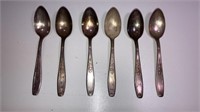 6 Ambassador Tea Spoons Roger Bros 1847