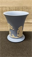 Wedgwood Blue Jasperware Vase 4" High