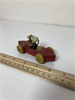 Vintage wooden Mickey Mouse car