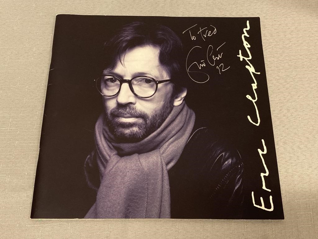 Eric Clapton 1992 USA Spring Tour Signed Book