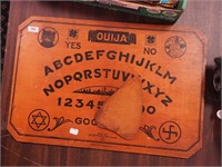 Vintage Ouija board with planchette (missing two