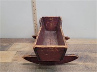 Drown Wooden Doll Cradle 16" x 5"