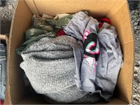 Box of women’s clothes, various sizes