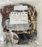 2lb Bag Assorted Costume Jewelry Mostly Vintage