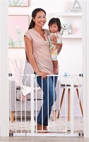 5040390 Metal Expandable Baby Gate, White