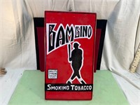 *BAMBINO SMOKING TOBACCO WOODEN SIGN