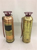 Antique Copper/Brass Fire Extinguishers